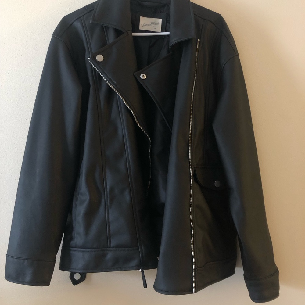 Black Faux Leather Jacket
